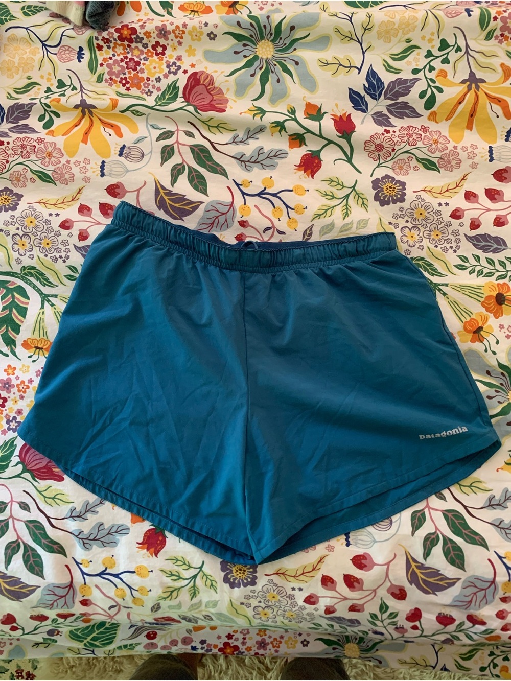 Patagonia Teal Lightweight Running Shorts